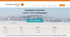 Desktop Screenshot of bergslagenssparbank.se